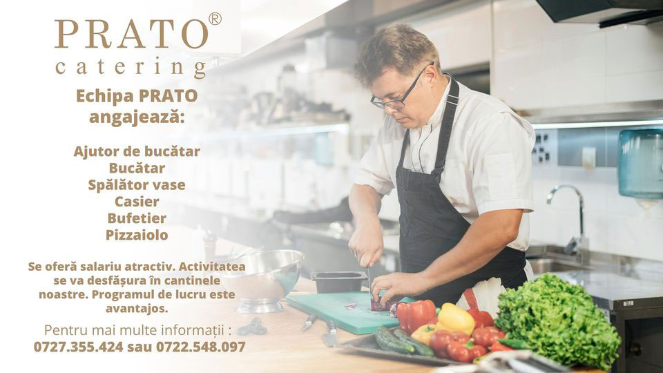 Ajutor de bucatar - Prato Catering